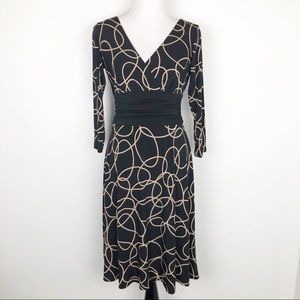 Maggy London Faux Wrap Dress Long Sleeve. 10.